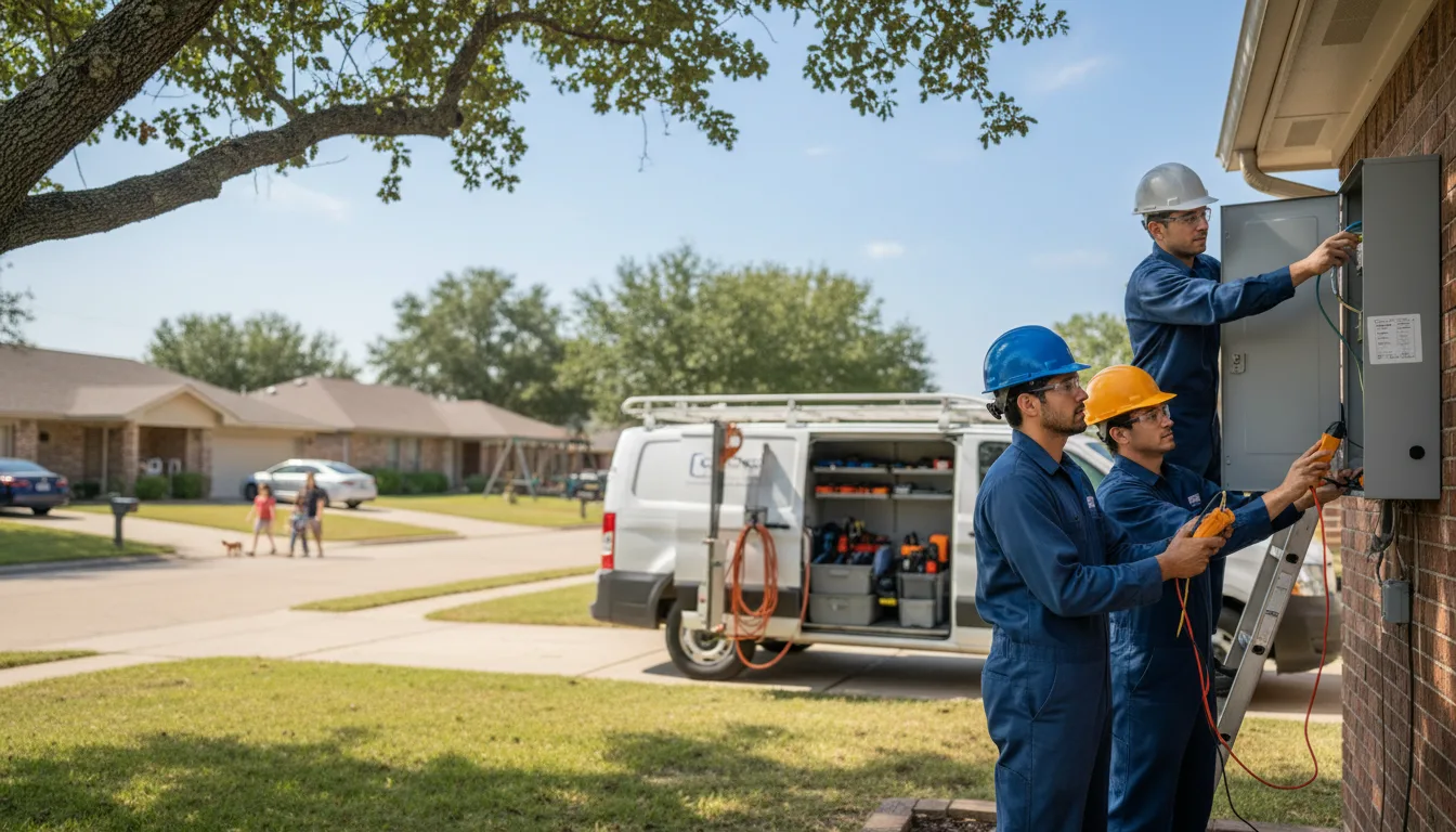 Certified electrician providing emergency electrical services in Allouez, WI